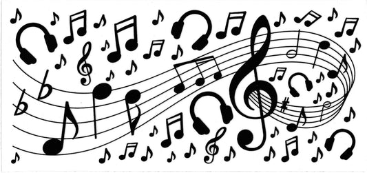 MUSIC NOTES • UV DTF Wrap