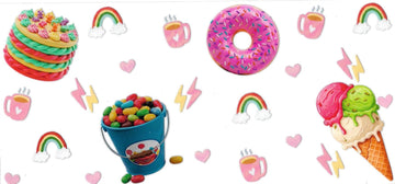 ICE CREAM, DONUTS, CAKE, CANDIES • DOUBLE SIDE UV DTF Wrap