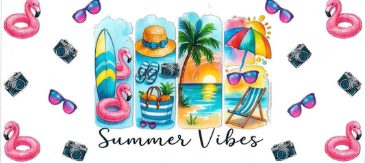 SUMMER VIBES DOUBLE SIDED • UV DTF Wrap