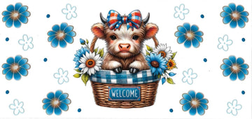 COW WELCOME • DOUBLE SIDED • UV DTF Wrap