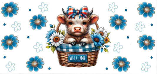 COW WELCOME • DOUBLE SIDED • UV DTF Wrap