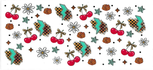 MINI CHERRIES & cheekers • UV DTF Wrap
