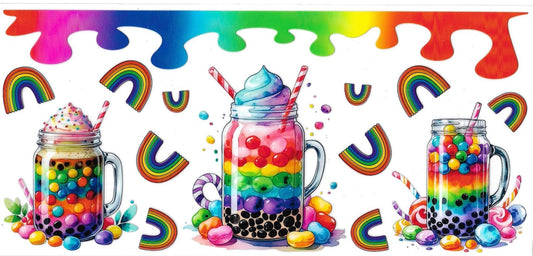 CANDY MASON JAR • UV DTF Wrap