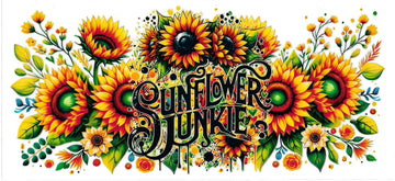 SUNFLOWER JUNKIE • UV DTF Wrap