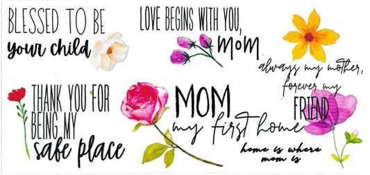 MOM MY FIRST HOME • UV DTF Wrap