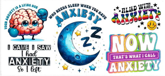 ANXIETY • UV DTF Wrap