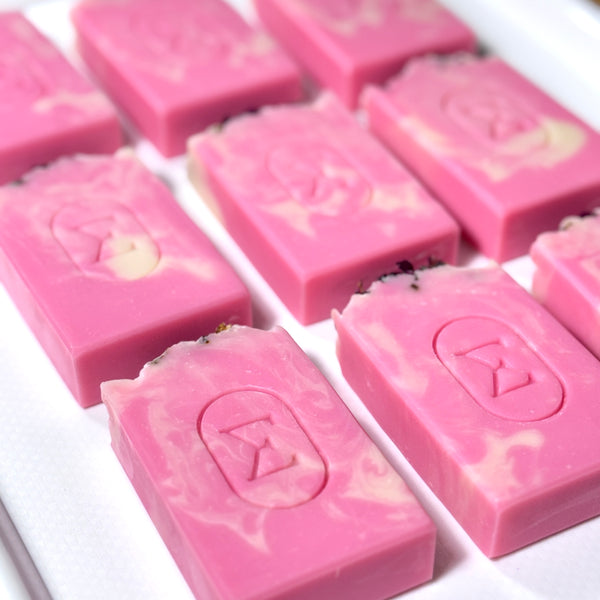 artisan soap rose petals