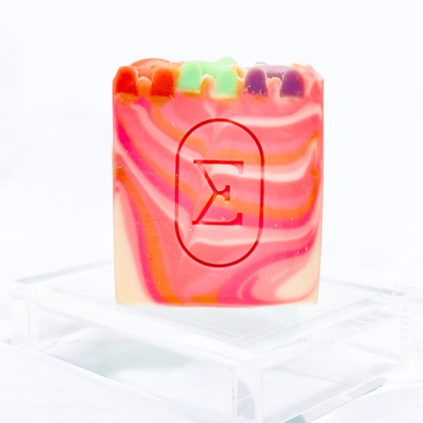 jabón artesanal de fresas