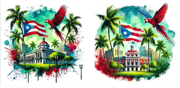 PUERTO RICO COTORRA • UV DTF Wrap