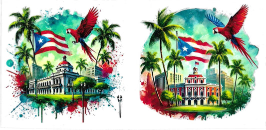 PUERTO RICO COTORRA • UV DTF Wrap