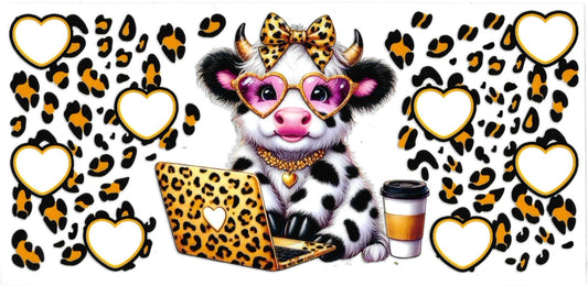 COW & LAPTOP • UV DTF Wrap