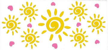 SUN & HEART • UV DTF Wrap