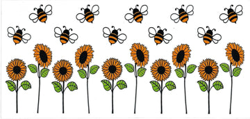 BEE & SUNFLOWER • UV DTF Wrap