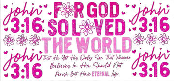 FOR GOD SOLVED THE WORLD  • UV DTF Wrap