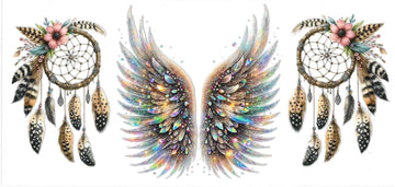 WINGS & DREAMCATCHER • UV DTF Wrap