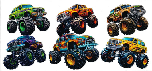 TRUCKS COLORFUL • UV DTF Wrap