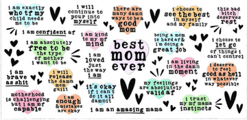 BEST MOM EVER quotes • UV DTF Wrap