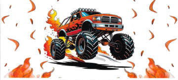 TRUCK ORANGE • UV DTF Wrap