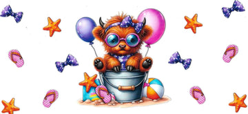 Cow in a bucket (DOUBLE SIDE) • UV DTF Wrap